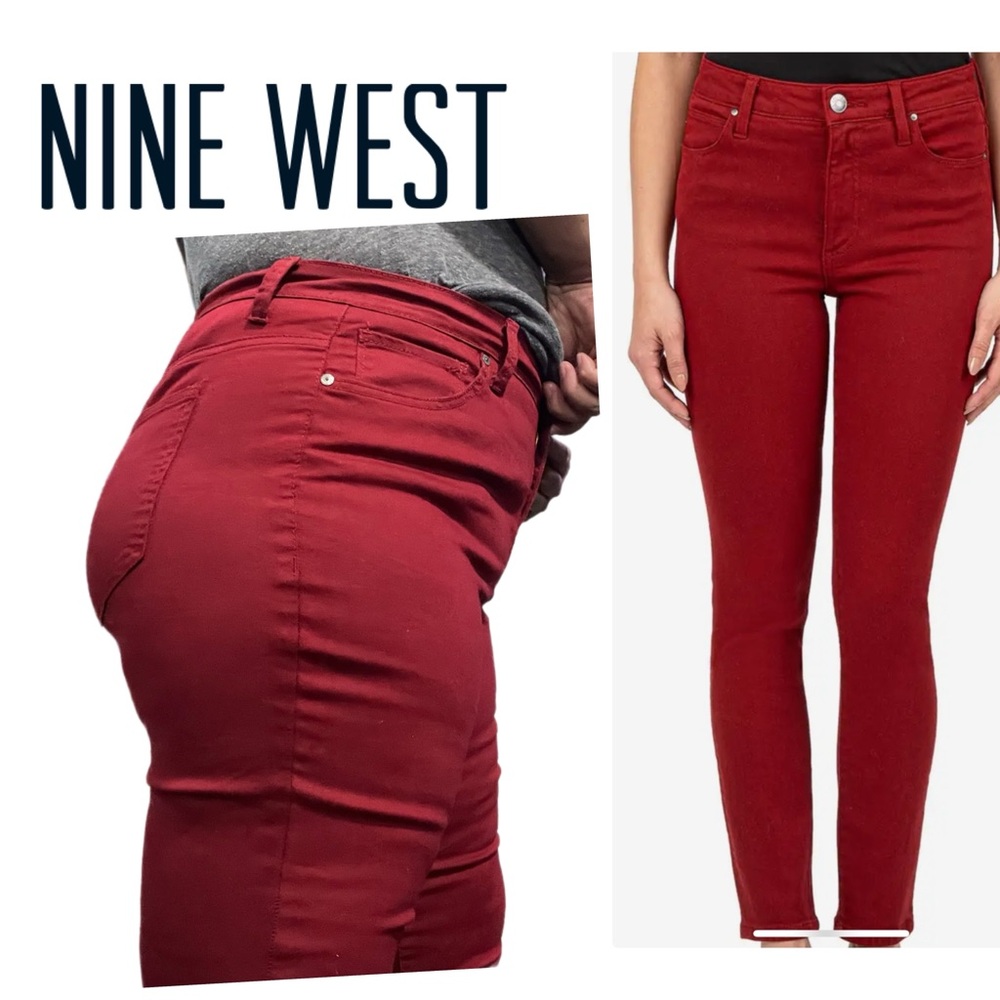 NINE WEST CIGARETTE Fit Skinny Leg Jeans Size 14W